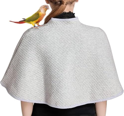 Parrot Anti-Scratch Shoulder Protector, Cotton Bird Diaper Flight Suits Pee Pads Diaper Poop Shawl for Small Medium Cockatiel Macaw Lovebirds Finches Parakeet