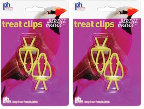 Prevue Pet Toy 2 Piece Treat Clips Bird Toy (Pack of 2) - size: 2 Count (Pack of 2)