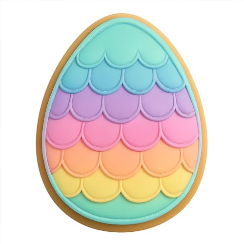 Dragon Egg Cookie Cutter & Stamp, Fondant & Clay - 4x3