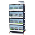 Hatching Time 15" Chick Brooders – Stackable & 2-Section Options, Automatic Heating, Easy-Clean Tray, Includes Feeders & Drinkers, Perfect for Quail, Chickens, Ducks & Baby Birds (4 Layer) - style: 3 Section, 4 Layer