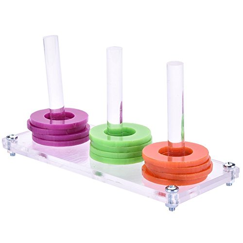 Hypeety Bird Parrot Brice Educational Training Building Block Toy Parrot Intelligence Toy Chew Toy for Macaw Budgies Parakeet Cockatoo African Greys - color: Collective Toy