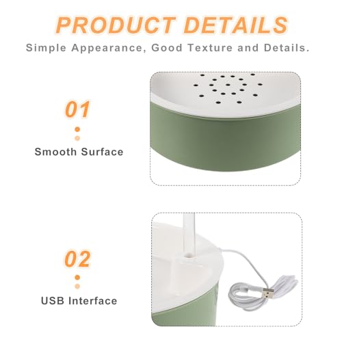 DECHOUS Parrot Automatic Bath, Circulating Water Birds Shower Bathtub with USB Powered - Cage Indoor Parakeet Bath Tub Fountain for Cockatiels Conures Lovebirds