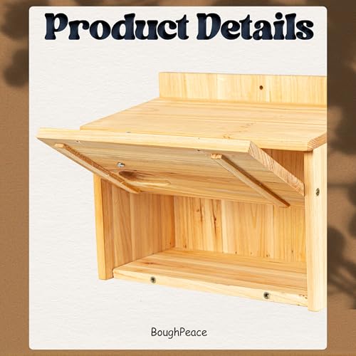 Wooden Bird Houses for Outside Birdhouses Nest Bluebird House for Cardinals Finch Wren Swallow for Garden Viewing 1C - size: 11.4inch×6inch×9inch