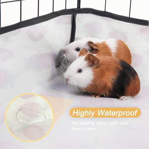 Guinea Pig Cage Liner，Washable Waterproof Oxford Cloth Cage Liners for Small Animals,Hamster Chinchilla Hedgehog Rabbit and Other Small Animals Not Include Cage(36x36 inches) - size: C&C 3x3(36x36 inches)