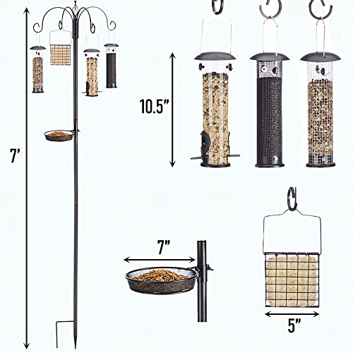 North States Bird 1862 Ultimate Station Birdfeeder, Black