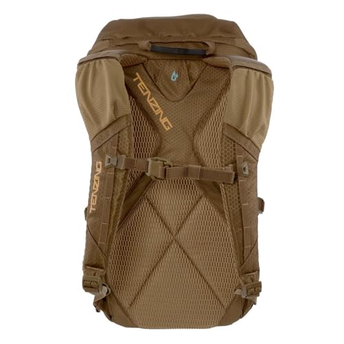 TENZING 1500 Whitetail Day Pack, Buckskin Tan Ultra-Durable Hunting Backpack with 4 Compartments & 10 Organizational Pockets Camo Backpack for Hunting Gear and Equipment - color: Buckskin Tan