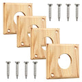 4 Pieces Bluebird House Predator Guard,Wooden Birdhouse Guard,Bird House Hole Protector Guard for Eastern Bluebird Box 1 1/2 Inch Opening