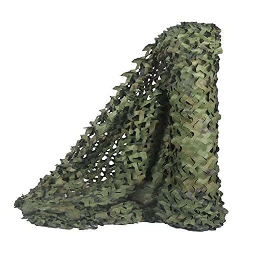 LOOGU Camo Netting, Camouflage Net Blinds Great for Sunshade Camping Shooting Hunting - color: Woodland Camo, size: 1.5x4M=5x13.2ft