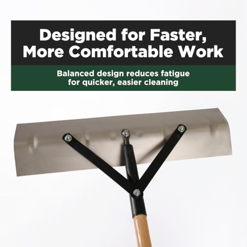 Scenic Road 24" Steel Blade Floor Scraper 58" Handle Made in USA (SRSS24) - size: 24-inch Stainless Steel