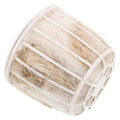 MERRYHAPY Bird Nesting Material with Basket Natural Jute and Cotton Mix Bird Nest Material for Parakeet Finch Canary Cockatiel Indoor and Outdoor Nest Building 2.87X2.87X2.55In