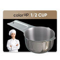 Color Up ½ Cup Measuring Cup (120 ml) – Premium Chrome Stainless Steel, Accurate for Wet & Dry Ingredients, Embossed Markings, Easy-Pour Spouts, Dishwasher-Safe, Kitchen Essential - size: 1/2 Cup (120 ml) Stainless