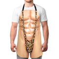 Funny Men Cooking Grilling Aprons Belly BBQ Funny Gag Gifts for Christmas, White Elephant Gift Exchange (MuscleMankini, One Size) - color: Musclemankini