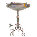 Pedestal Bird Bath for Outside, X-Large Birdbath with 20" Dia Bowl | 28" H Metal Bird Baths & Bird Feeder for Outdoor Garden Patio Yard Decor, Bronze