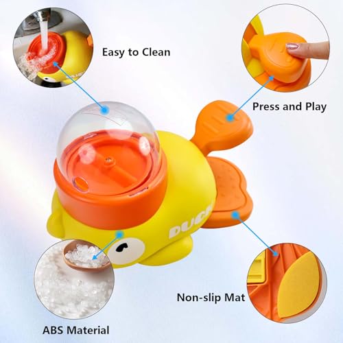 Duck Treat Dispenser for Cats and Small Dogs to Train Problem-Solving Skills, Dog Slow Feeder to Prevent Bloating, Cat Puzzle Feeder to Improve IQ,Interactive Treat Dispensing Enrichment Toy