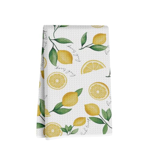 Jztco Funny Trump Kitchen Towel, Lemon Gifts Reusable Hand Towels-02 | Absorbent Microfiber Dish Cloth Tea Towels for Kitchen Home Decor, Anti Trump Gifts for Women 14x24 Inch - color: Multi 1612