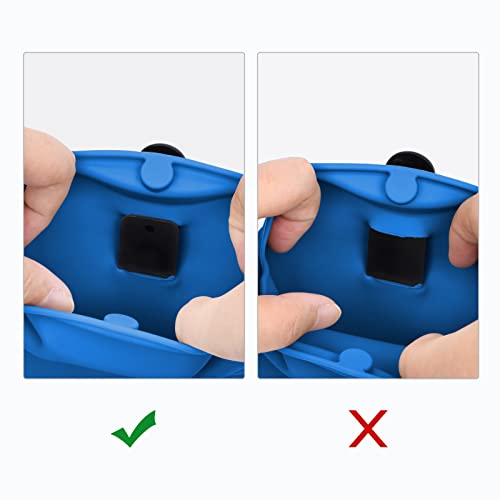 Left&Right Dog Clicker Training Kit,Silicone Dog Training Treat Pouch and Dog Clickers,Dog Treat Bag with Clicker Training for Dogs,Pet Treat Bag with Magnetic Buckle Closing and Waist Clip,Navy Blue - color: Navy Blue