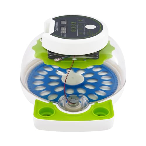 33 Quail Chicken Egg Incubator for Hatching Eggs, Small Poultry Incubators | with Automatic Egg Turning and Built-In Led Light, Auto Temp & Humidity Control, for Partridge Parrot Pigeon, for home farm - size: 33 Units