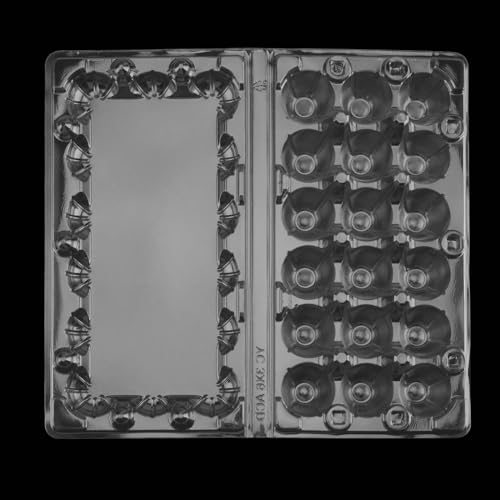 JAPCHET 150 Pack 18 Grid Quail Egg Cartons, Reusable Quail Egg Cartons Cheap Bulk, Stackable Plastic Quail Egg Container for Quail Eggs - size: 150 Pack 18 Grid