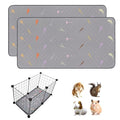 2Pcs Guinea Pig Cage Liners,Guinea Pig Fleece Cage Liners12''X24'' Super Absorbent Washable Pee Pads Reusable for Rabbit Hamster Chinchilla - size: 12 In 1x2(12" x 24") 2Pack