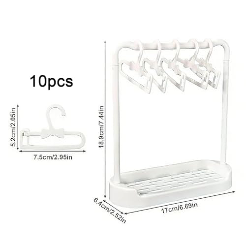 Makeup Sponge Rack, Sponge Drying Rack For Storing Beauty Eggs Display Rack, Makeup And Beauty Mixed Sponge Storage Rack, Makeup Sponge Box,1 Drying Rack and 10 Hangers