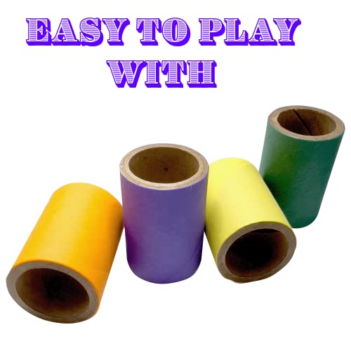 by M&M 8010 Pk15 1.5 Inch Mini Tube Donuts - Compressed Cardboard Chewable Tubes, Lots of Shreddable Layers, Lightweight, Easy for Birds to Manipulate, Great for Sm to Med Size Pets - size: Pack (15)