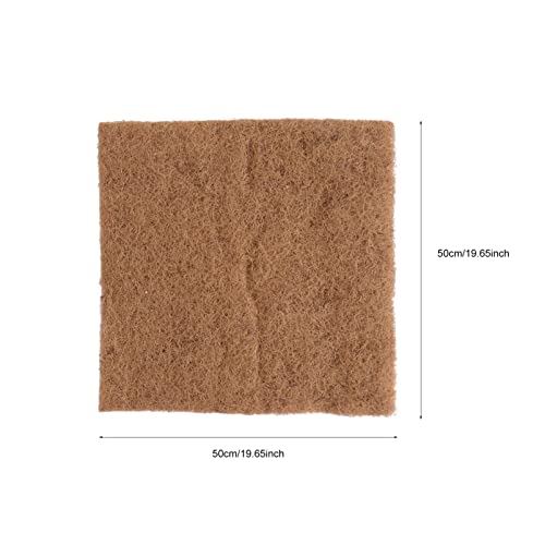 HANABASS 1pc Coconut Fiber Hatching Mat for Poultry Nesting and Incubation Moisture-Absorbing Cushion Natural Dust Coconut Strainer for Chickens and Pet Birds
