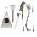 6 PCS Bird Cage Cleaning Kit Stainless Steel Scraper Fork Wire Brush Dustpan Set for Pet Cage
