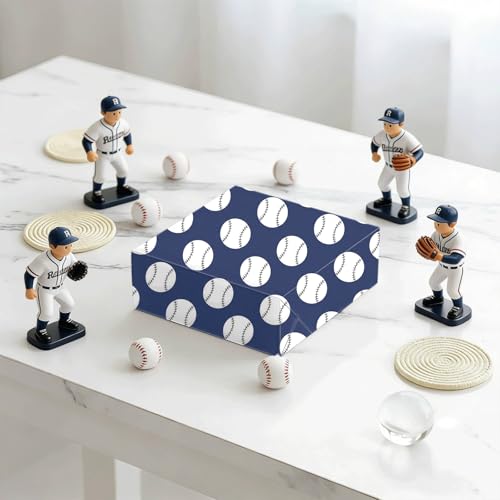 24 Sheets 11.8 x 11.8 Inch Baseball Scrapbook Paper, Double Sided Scrapbook Specialty Craft Paper For Junk Journals, DIY Card Making, Photo Album, Gift Wrapping - color: Blue Baseball