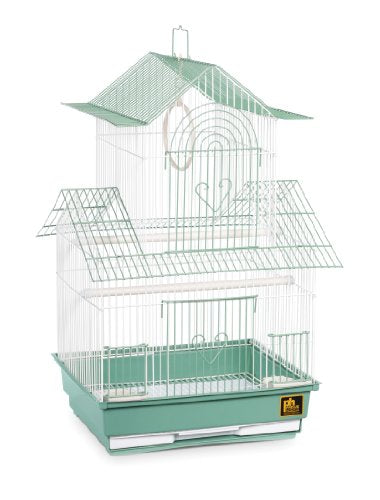 Prevue Hendryx SP1720-4 Shanghai Parakeet Cage, Green and White - color: Green