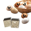 2Pcs Egg Stamps,Chicken Egg Stamp, Egg Stamps for Fresh Eggs, Farm Fresh Egg Stamp for Farm Backyard Chicken Coop Branding Gift Giving