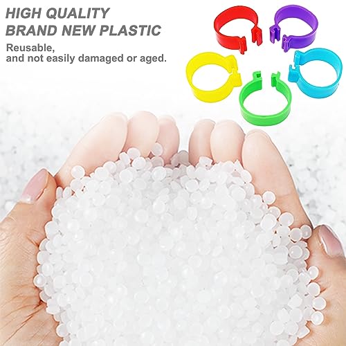 100Pcs 20mm Large Chicken Identification Leg Bands Duck Leg Bands Poultry Leg Bands Rings 8/16/20/25mm - size: 20mm - 100Pcs