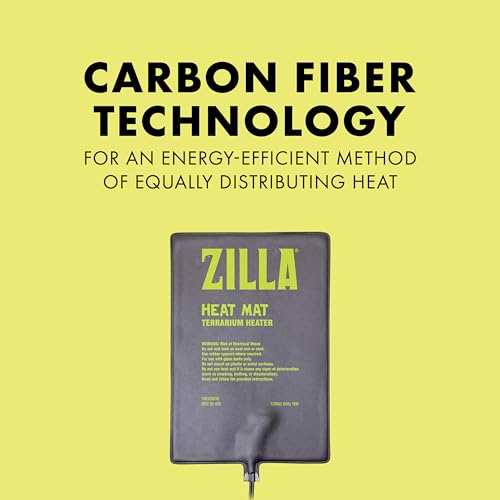 Zilla Heat Mat, Terrarium Heater for Reptiles, Snakes (Ball Pythons, Corn Snakes), Leopard Geckos, Tortoises, Amphibians and Arachnids, Medium, Fits 30-40 Gallon, 16 Watt | Terrarium Heater for Reptiles, Snakes (Ball Pythons, Corn Snakes), Leopard Geckos,