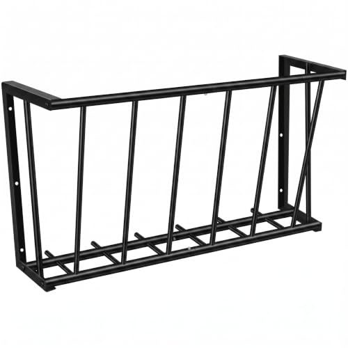 30" Wall Mount Hay Rack, 20 Gallon Capacity Livestock Feeder | Steel Hay Feeder& Blanket Holder , Metal Wall Hay Rack for Goats, Sheep and Storage