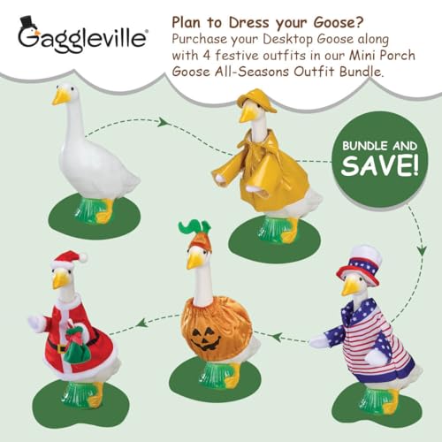 Fox Valley Traders Gaggleville Desktop Goose 7" H Statue | Desktop, Plastic - size: Desktop