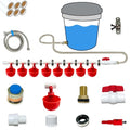 Automatic Chicken Watering System with 1/2" PVC Pipe and Chicken Waterer Cups, Stainless Steel Hose, Leak-Proof and Easy-Assembly Chicken Waterer Feeder Kit for Coops