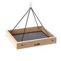 Birds Choice Hanging Tray Bird Feeder | Large, 16in x 13.5in x 2.5in | Collapsible Steel Hanging Rods, Open Platform Welcomes a Variety of Wild Birds, Weather-Resistant Poly Lumber - size: Large