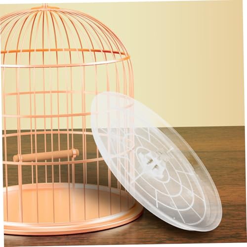 2pcs Transparent Bird Cage Litter Trays for Parakeets and Parrots Easy to Install and Remove Sturdy and Lightweight Poop Tray Accessories for Bird Cages