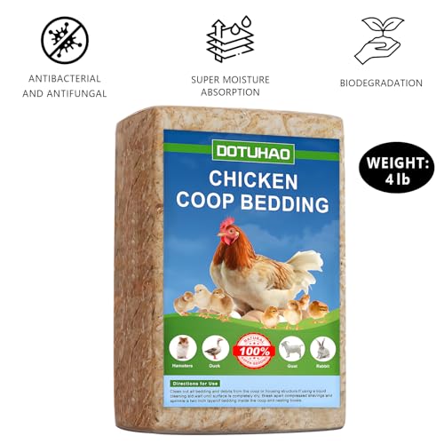 Pine Shavings | Wood Shavings | Chicken Coop Bedding | All Natural | Chicken Coop | Chickens Bedding | Pet Bedding | Small Animal Beddings | Odor Control (4 LB) - size: 4 LB