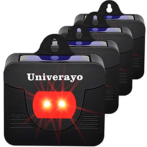 Coyote Deterrent Solar Predator Control Light, 4Pack | Deer Repellent Device, Nighttime Animal Repeller, Fox Skunk Raccoon Repellent, For Outdoor Garden Yard Chicken Coop