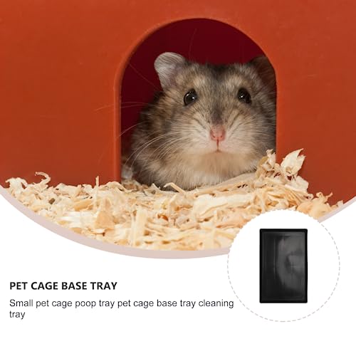 TEHAUX Dog Crate Tray, Dog Kennel Replacement Pan Rabbit Tray Plastic Potty Black Bird Cage s Replacement for Cat Cage Pet Supplies (43 * 32.5 * 2.5cm/16.98 * 12.77 * 0.98inch)