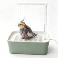 Parrot Bathtub Bird Automatic Bath Shower,Small Bird Shower Fountain Indoor Bathtub with Running Water, Contains USB and Pump,for Small Pet Birds, Cockatiel, Conure, Budgie, Lovebird(Small) - color: Small
