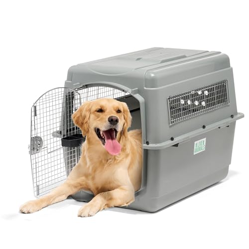 Petmate Sky Kennel - For Air and Travel, Airline Compliant Dog Crate for Pets up 70-90 lbs, Heavy Duty Dog Kennel, Made in the USA- 40 Inches - size: 40 Inch