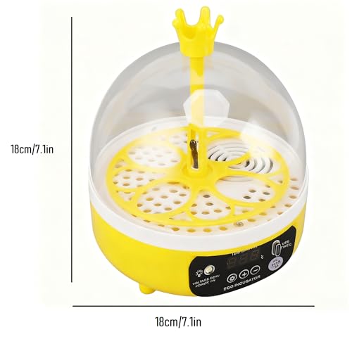 Egg Incubator with Manual Egg Turning & Humidity Control, Incubators for Hatching Eggs, Poultry Incubator for Chicken Duck Goose Quail Bird Eggs, for Kids (Manual)