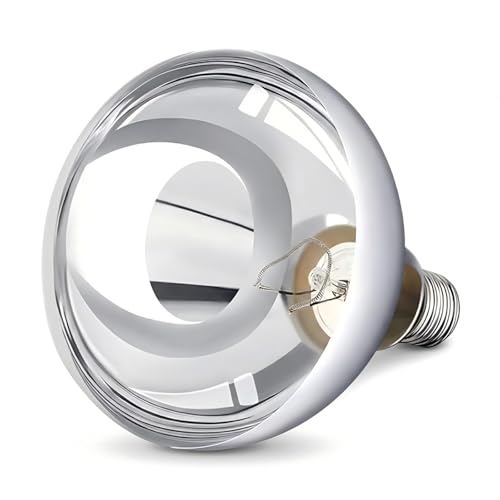 250W R40 Heat Lamp,Infrared Flood Incandescent Bulb E26 Chicken Brooder | 250W R40 infrared heat lamp,flood reflector,6000hr instant-on,dimmable,E26 base,for chicken brooder food bath therapy