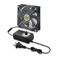 Computer Fan with AC Plug 120mm 12V DC Brushless Cooling Fan | AC 100V-240V Speed Control, for Cabinet Case Chassis Server Workstation Amplifier Xbox Pet Box Greenhouse Cooling - style: 4.72inx1in
