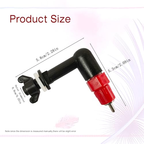 Chick Nipple Drinker Chicken Waterer Quail Water Nipples No Freeze Nipple for Rabbit (Plastic)