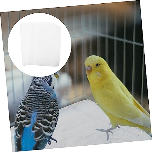 Yardwe 100pcs Bird Cage Paper Pads Disposable Absorbent Urine Liners for Parrots Birds Cage Accessories Pads for Healthier Environments