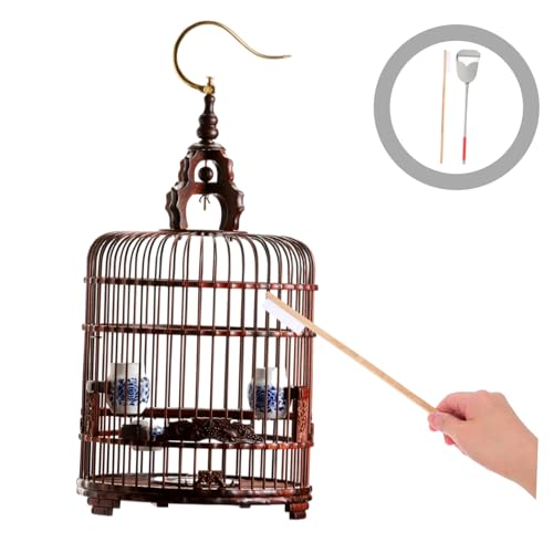ibasenice 2pcs Bird Cage Cleaning Set Versatile Brush and Droppings Scoop for Small Animal Cages for Easy Maintenance