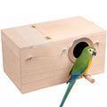 YJJKJ Wood Parakeet Nest Box Pet Bird House Parrot Breeding Mating Box Bird Cage Box for Lovebirds Cockatiel Parrotlets Budgerigar Parakeet (XL) - size: Extra Large