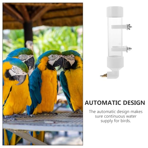 balacoo Bird Water Dispenser Automatic Bird Waterer for Cage Cage Water Feeder with Continuous Supply 9.84 X 1.96 X 1.96 in 1 Pack